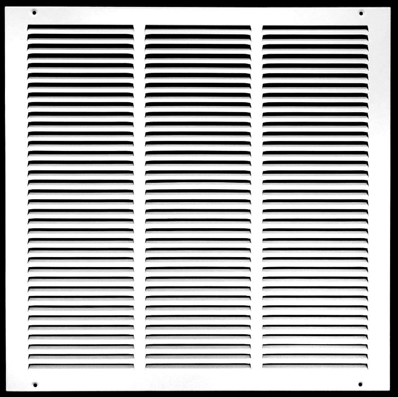 Photo 1 of 18"w X 18"h Steel Return Air Grilles - Sidewall and Ceiling - HVAC Duct Cover - White
