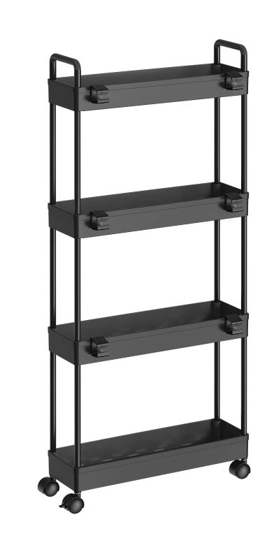 Photo 1 of 2 Pack 4 Tier Slim Storage Cart, Bathroom Organizer