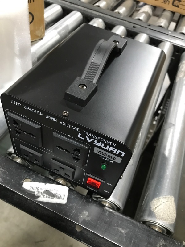 Photo 2 of Cantonape Voltage Transformer Converter 2000 Watt Step Up/Down Convert from 110-120 Volt to 220-240 Volt and from 220-240 Volt to 110-120 Volt with 2 US Outlets, 2 Universal Outlets 2000W