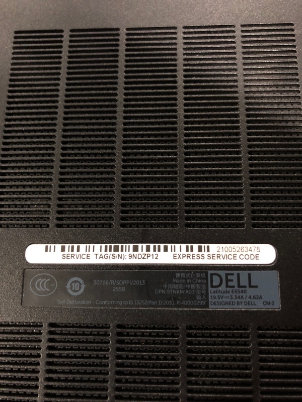 Photo 3 of Dell E6540 15.6inch Laptop Intel Core i5-4300M 2.6GHz 8GB Ram 500GB HDD Windows 10 Pro 64bit (Renewed)---used, items needs to be rebooted--sold as is 