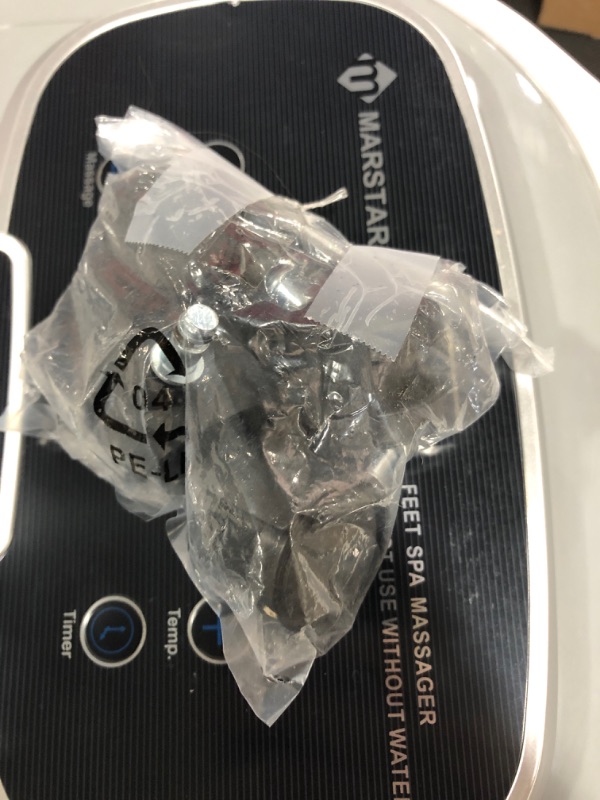 Photo 1 of MARSTAR Motorized Foot Spa Bath Massager w/Heat, Adjustable Water Shower, Automatic Shiatsu Massage Balls & 2 Rollers, Home Pedicure Foot Soak for Stress Relief, Temper & Time Control, Grey