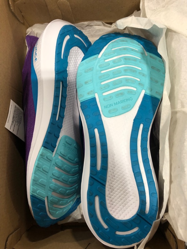 Photo 3 of adidas Unisex-Child EQ21 Running Shoe Big Kid (8-12 Years) 5.5 Big Kid Purple/Pulse Aqua/Sonic Aqua