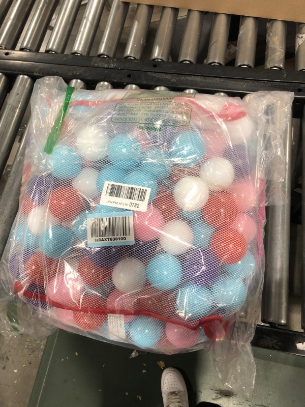 Photo 2 of Click N' Play Ball Pit Balls for Kids, Plastic Refill Balls, 200 Pack, Phthalate and BPA Free, Includes a Reusable Storage Bag with Zipper, Bright Colors, Gift for Toddlers and Kids Pastel Colors