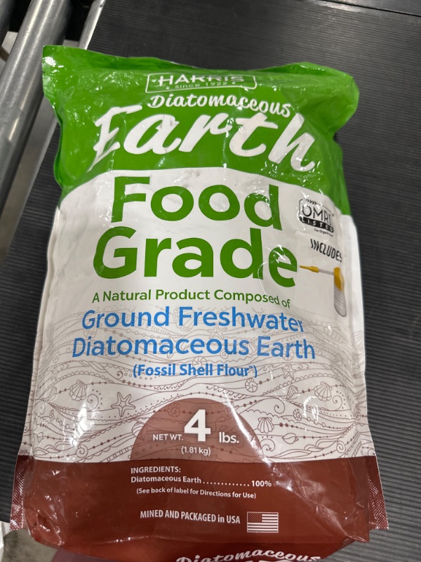 Photo 2 of HARRIS Diatomaceous Earth Food Grade, 4lb with Powder Duster Included in The Bag