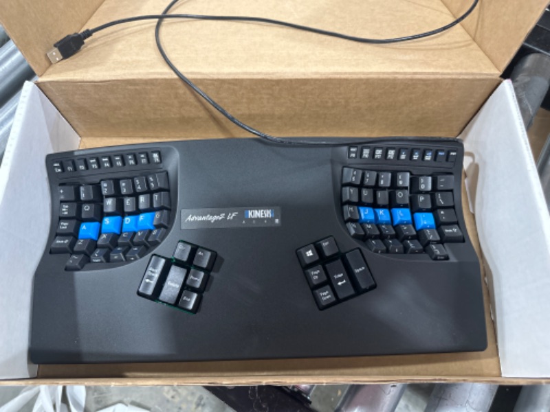 Photo 1 of KINESIS Advantage2 Quiet LF Ergonomic Keyboard (KB600LFQ) Black