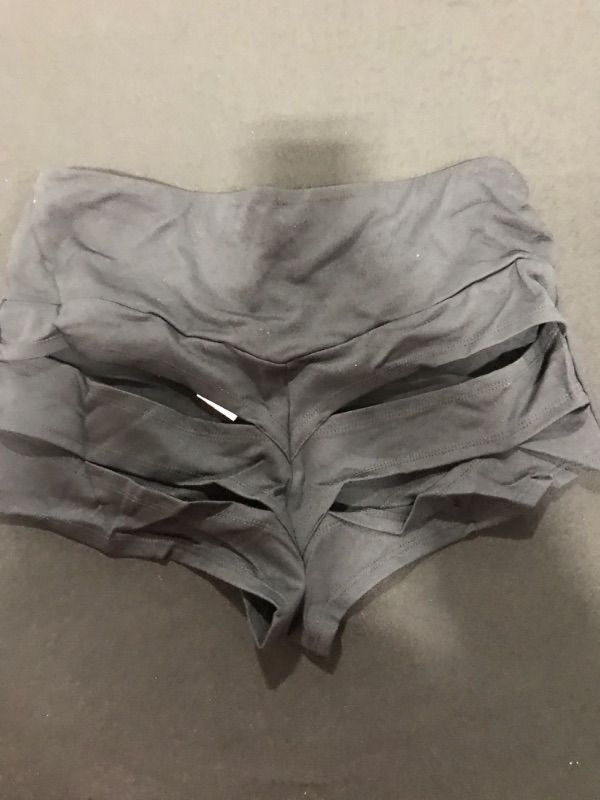 Photo 1 of [Size L] BZB Women's Cut Out Yoga Shorts Scrunch Booty Hot Pants High Waist Gym Workout Active Butt Lifting Sports Leggings Large Black