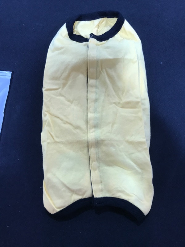 Photo 2 of [Size S/M] Kukaster Pet Dog’s Recovery Suit Post Surgery Shirt for Puppy, Wound Protective Clothes for Little Animals - yellow