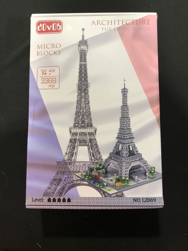 Photo 3 of dOvOb Architecture Eiffel Tower Micro Blocks Set, 3369 Pieces Mini Bricks 3D Puzzle Toy, Gift for Adults and Kids