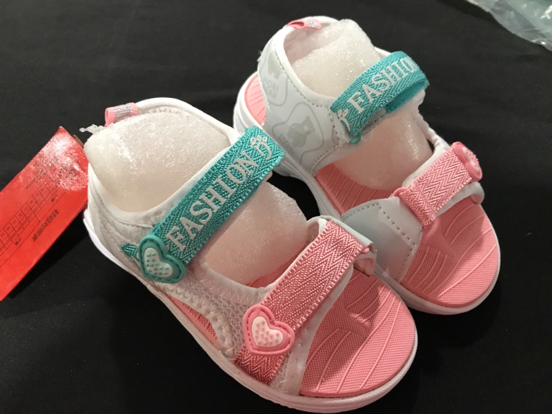 Photo 1 of BODATU Girls' Summer Outdoor Beach Sports Closed-Toe Sandals 5 Toddler Pink 