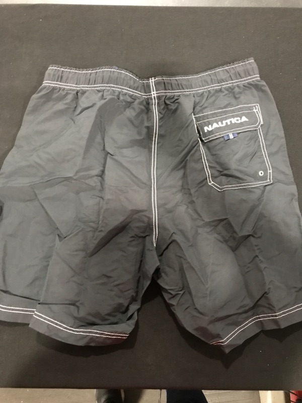 Photo 2 of [Size XL] Nautica Mens Swim Trunks- Grey and Blue