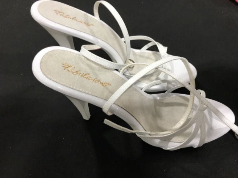 Photo 1 of [Size 16] Fabulicious Strappy High Heels- White