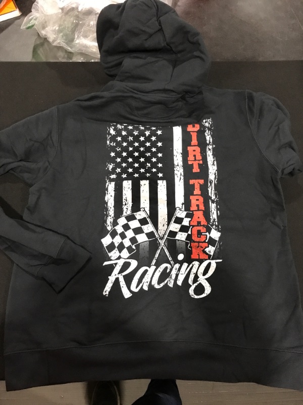 Photo 1 of [Size L]  Black Hoodie- Dirt Track Racing