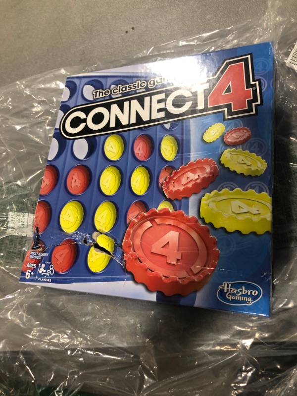 Photo 3 of Connect 4 Classic Grid Board Game, 4 in a Row Game, Strategy Board Games for Kids, 2 Player Board Games for Family and Kids, Ages 6 and Up