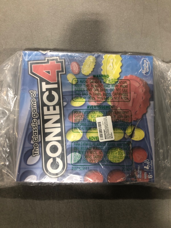 Photo 2 of Connect 4 Classic Grid Board Game, 4 in a Row Game, Strategy Board Games for Kids, 2 Player Board Games for Family and Kids, Ages 6 and Up