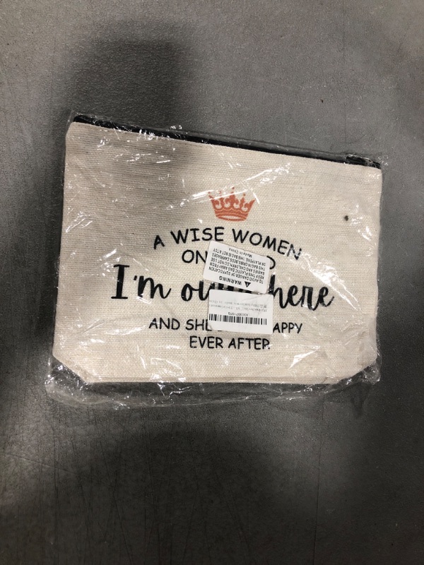 Photo 2 of A Wise Women Once Said I’m Outta Here Retirement Gifts for Women Best Friend Zipper Travel Makeup Bag Gift Ideas for Female Wife Mom Grandma Coworkers Nurse Teachers Bff Bestie Commemorative Gift
