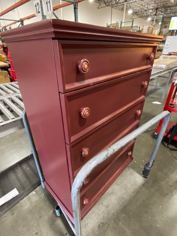 Photo 2 of 5 DRAWER CHEST IN COLOR BROWN 

GOOD CONDITION WOOD 