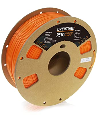 Photo 1 of OVERTURE PETG Filament 1.75mm, 3D Printer Filament, 1kg Spool (2.2lbs), Dimensional Accuracy 99% Probability +/- 0.03mm, Fit Most FDM Printer 
