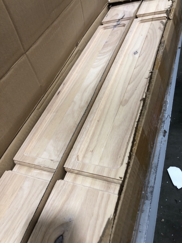 Photo 2 of 35 1/2-inch H 5-inch W 5-inch D Cabinet Columns, La Vane Set of 2 Unfinished Square Rubber Wood Replacement Countertop Legs for Large Dining Table & Kitchen Table 5"W x 5"D x 35 1/2"H