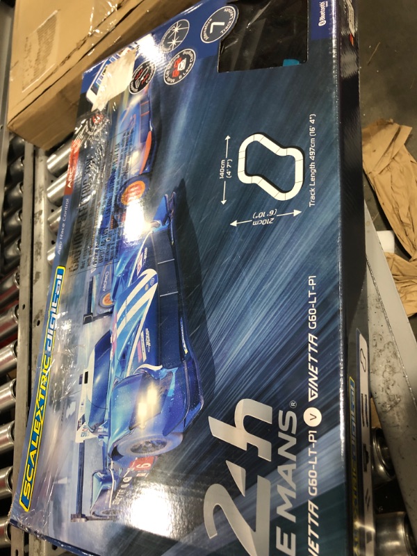 Photo 3 of Scalextric ARC Pro App Race Control 24h Le Mans Slot Car Digital 1:32 Slot Car Road Race Track Set C1404T,Blue & Gray