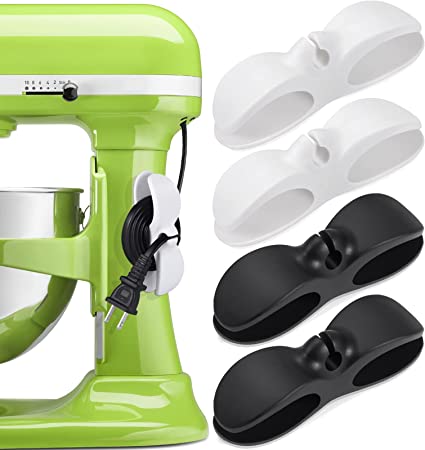 Photo 1 of SisBroo Cord Organizer for Appliances, 4PCS Kitchen Appliance Cord Winder Cable Organizer, Cord Holder Cord Wrapper for Appliances Stick on Pressure Cooker, Mixer, Blender, Coffee Maker, Air Fryer
