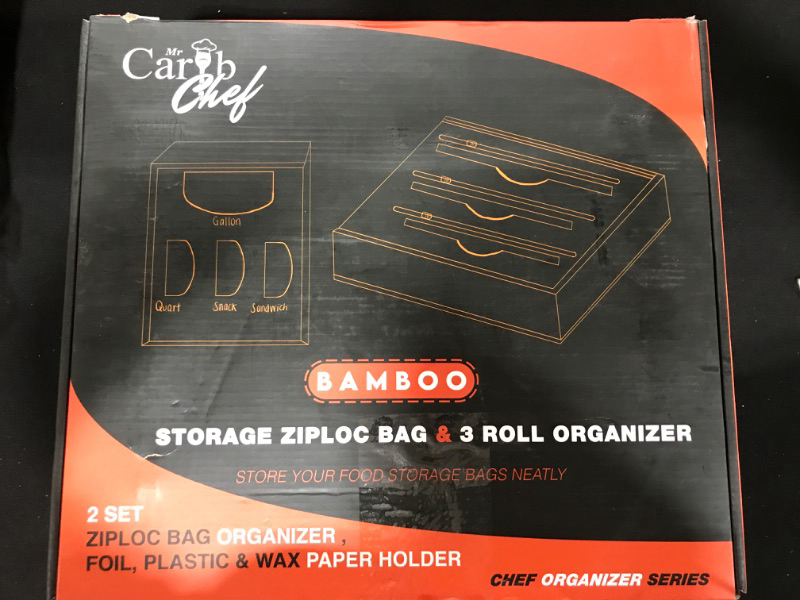 Photo 5 of Ziplock Bag Storage Organizer and Sandwich Bag Organizer for Kitchen Drawer and 3 in 1 Wrap Organizer with Cutter