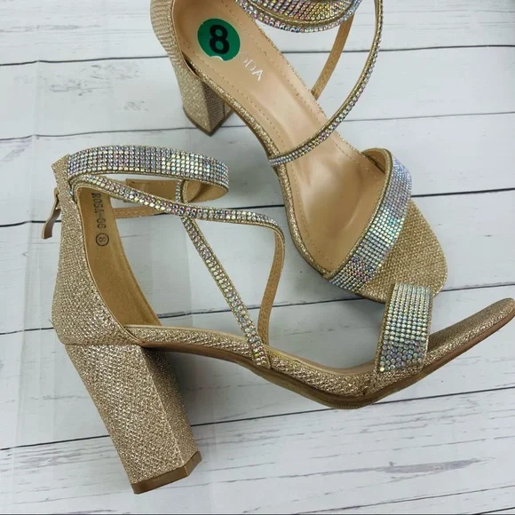 Photo 1 of [Size 8.5] Top moda high heel sandals- Champagne