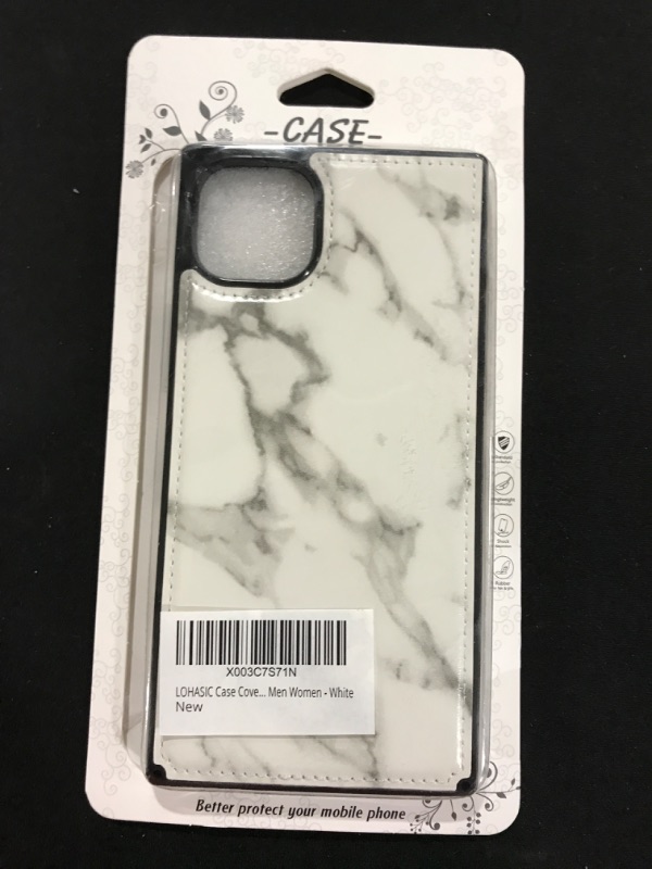 Photo 2 of LOHASIC for iPhone 14 Plus Leather Case, Square Edge, Marble Texture, Classy Vintage Elegant Designer Women Girls Phone Cover, Anti-Slip Grip Protective Soft TPU Bumper, 6.7 Inch, 5G, 2022 - White Marble 14 Plus (6.7-inch)