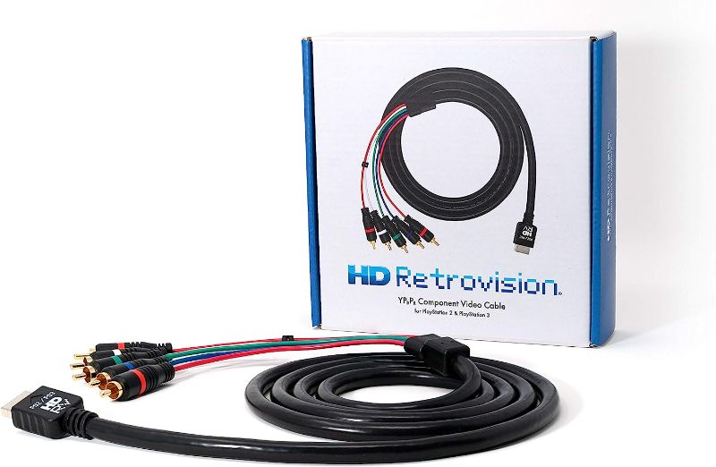 Photo 1 of HD Retrovision PlayStation 2/3 (PS2/PS3) Premium YPbPr Component Video Cable