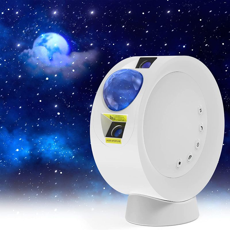 Photo 1 of Galaxy Light Projector for Kids, Nebula Star Projector with Remote Control Star Night Light for Bedroom Party Home Decor Planetarium Ambiance Gift for Children and Adults (White) 