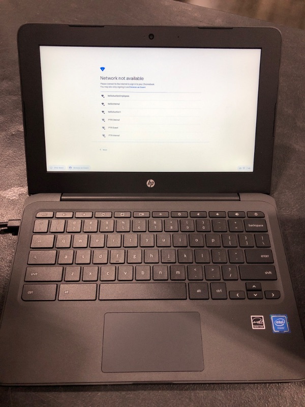 Photo 2 of NEW HP Chromebook 11.6in Display Intel Celeron N3350 4GB RAM 32GB eMMC Chrome OS