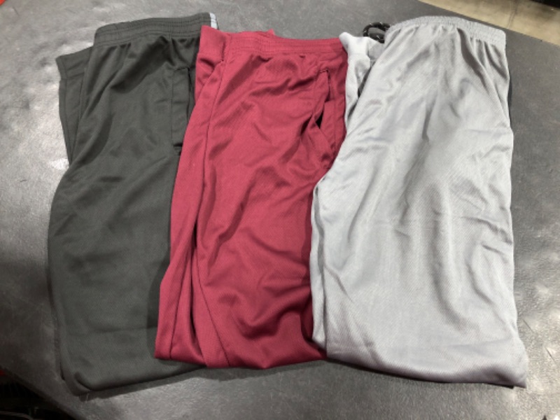 Photo 2 of Real Essentials 3 Pack: Men's Active Athletic Casual Jogger Sweatpants with Pockets Jogger Standard X-Large Set C