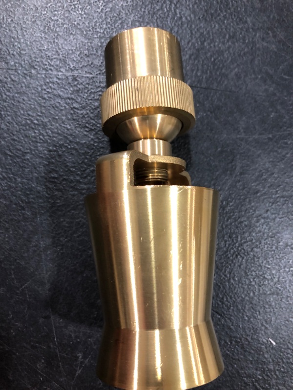 Photo 2 of 1" DN25 Brass Adjustable Water Fountain Nozzle Spray Pond Sprinkler Head for Garden Pond, Amusement Park, Museum, Library