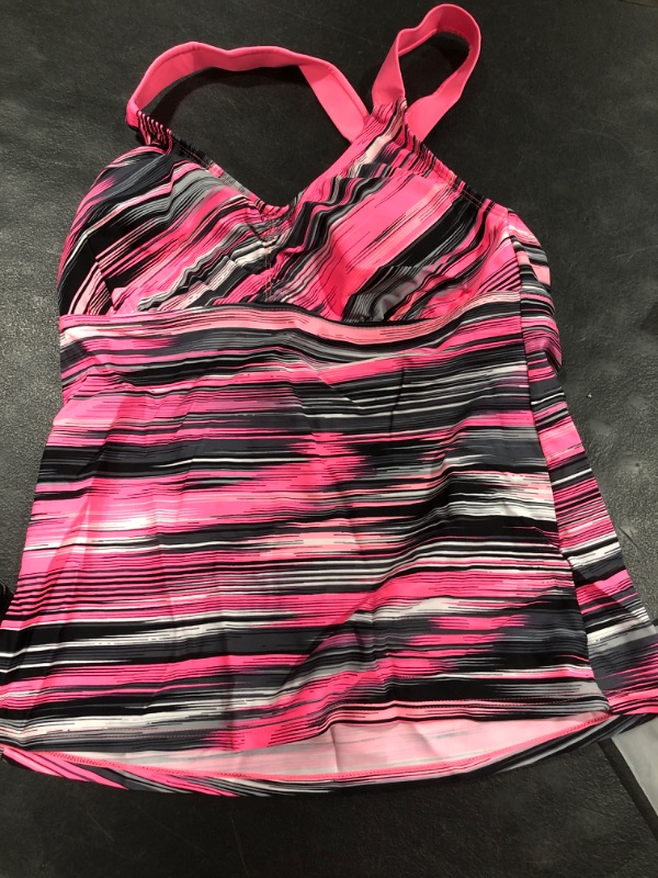 Photo 2 of Aleumdr Womens Printed Strappy Racerback Tankini Swim Top No Bottom S - XXXL Medium As Picture