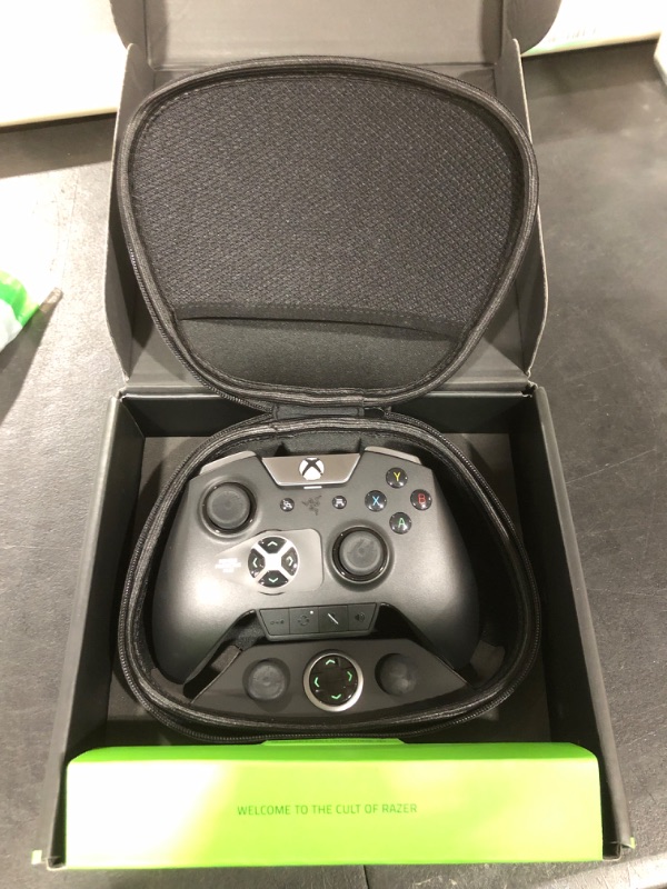 Photo 1 of Razer Wolverine Ultimate Officially Licensed Xbox One Controller: 6 Remappable Buttons and Triggers - Interchangeable Thumbsticks and D-Pad - For PC, Xbox One, Xbox Series X & S - Black
