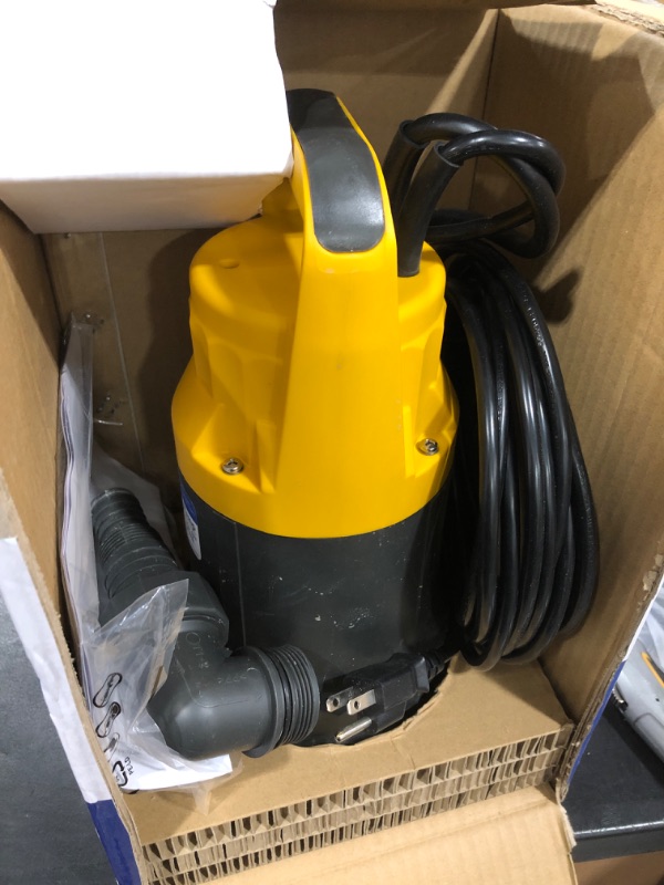 Photo 2 of Acquaer 1HP Submersible Sump Pump 4948GPH Drain Pump with Automatic Float Switch, Remove Clean/Dirty Water for Basement, Hot Tub, Pool, Garden Pond 1 Hp