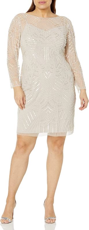 Photo 1 of Adrianna Papell Women's Beaded Cocktail Dress
