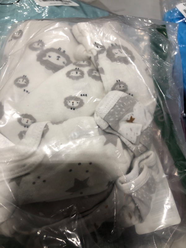 Photo 2 of Gerber Unisex Baby Boy and Girls 4-Pack Sleeper Gown Preemie Sheep Grey