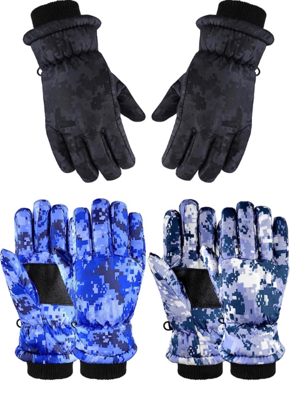 Photo 1 of 3 pairs kids gloves 8-11 yrs