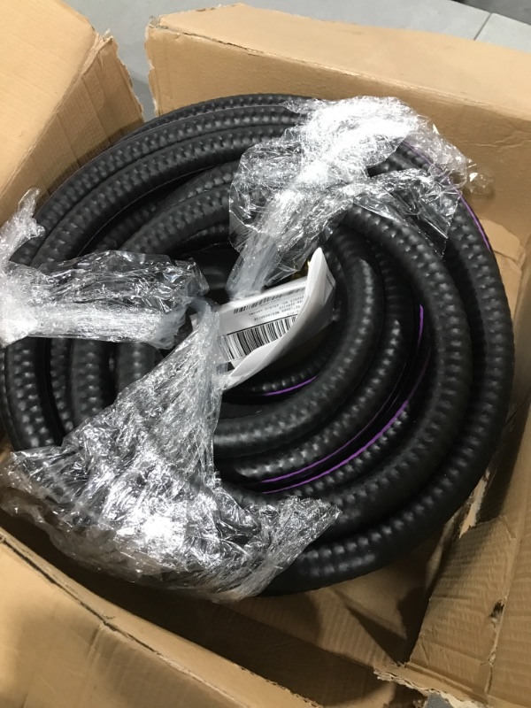 Photo 1 of  Garden Hose 50ft x 5/8", Heavy Duty, Flexible, Lightweight Water Hose with Swivel Grip Handle, Male to Female Fittings 50' (feet)