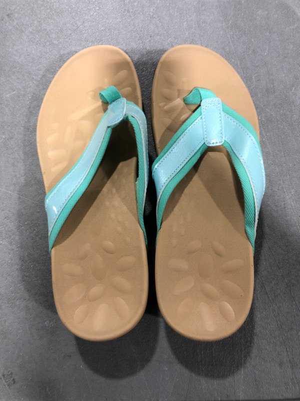 Photo 1 of [Size 7] MEGNYA Orthotic Flip Flops For Women,Plantar Fasciitis Sandals For Flat Feet with Arch Support Thong Style Flip Flops Sandals for Comfortable Walk 