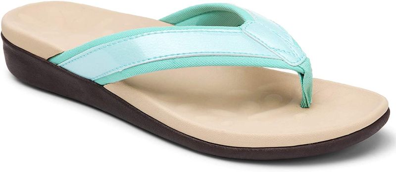 Photo 1 of [Size 7] MEGNYA Orthotic Flip Flops For Women,Plantar Fasciitis Sandals For Flat Feet with Arch Support Thong Style Flip Flops Sandals for Comfortable Walk 