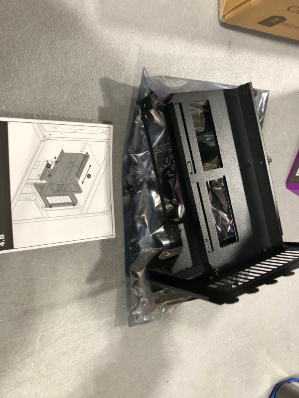 Photo 2 of Cooler Master Universal Vertical Graphics Card Holder KIT VER.2 with 165mm/6.5in Riser Cable, for Full Tower / Standard ATX Chassis with at Least 7 Available PCI Slots