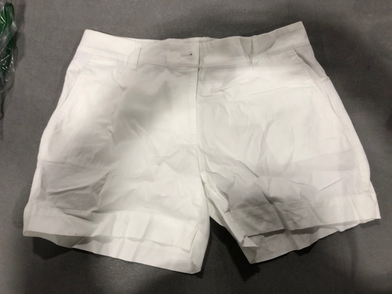Photo 2 of [Size 4] Nautica Women's Comfort Tailored Stretch Cotton Solid and Novelty Short -Bright White