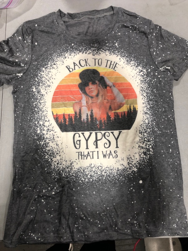 Photo 2 of [Size L] Back to The Gypsy That I was T Shirts -Dark Grey