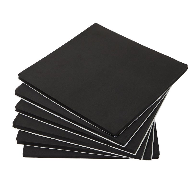 Photo 1 of 9 Peel and Stick Foam Squares- Black