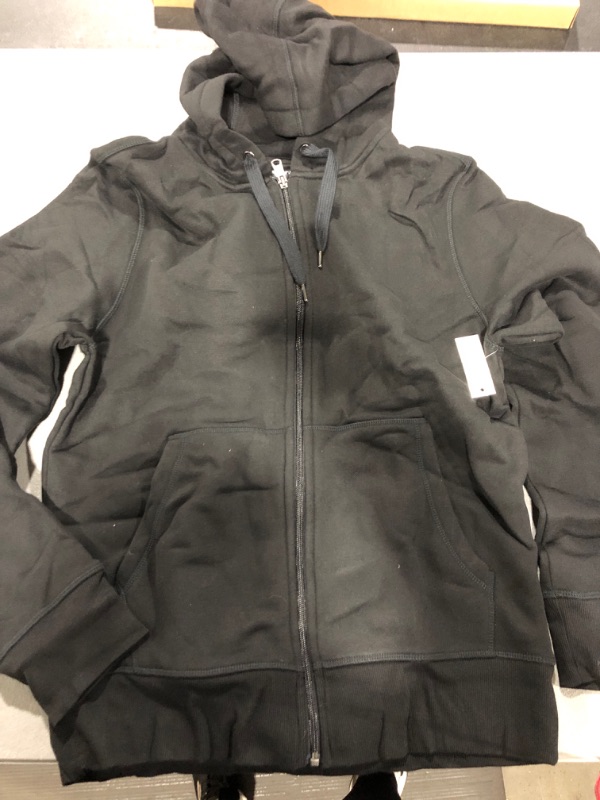 Photo 2 of [Size S] Amazon Essentials Men's Full-Zip Hooded Fleece Sweatshirt -Black