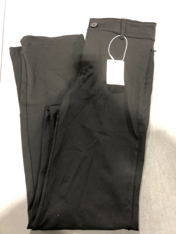 Photo 2 of [Size S] Bamans Womens Dress Pants Straight Leg Stretch Work Pants Casual Yoga Pants with Zipper Pockets Black