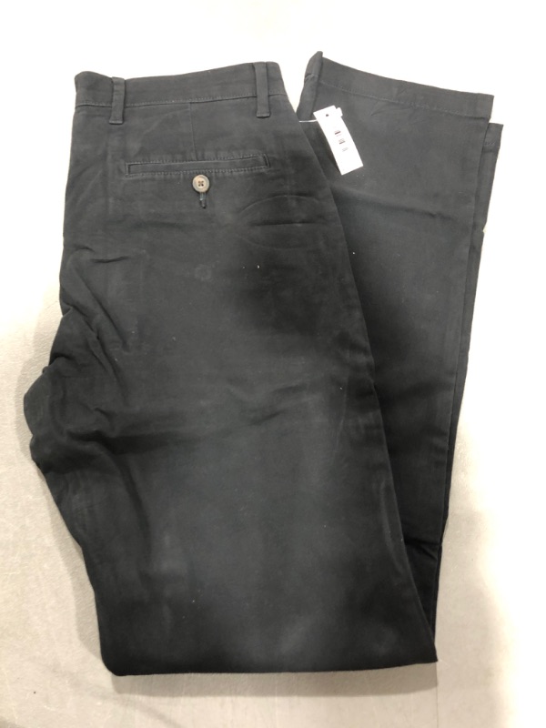 Photo 1 of Amazon Essentials Men's Athletic-Fit Casual Stretch Chino Pant 30W x 32L Black
