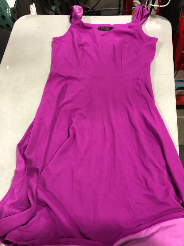 Photo 2 of [Size XL] Women Vintage Tea Dress for Cocktail Party, Modest Aline Dresses, Church & Prom Purple