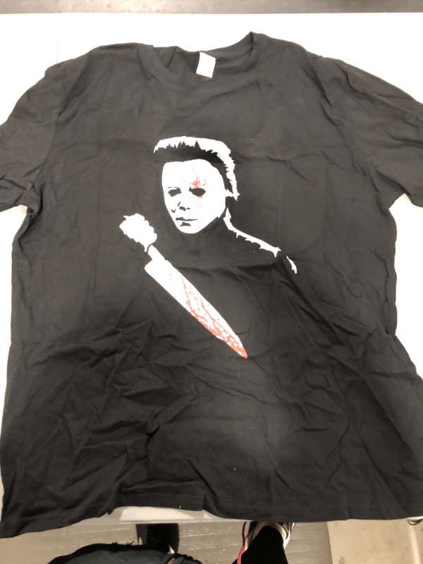 Photo 2 of [Size XL] Moc.Deamiarr Michael Myers Shirt Halloween Costume Shirts Horror Movie Mens Graphic Tops X-Large